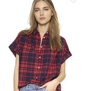 NWOT Madewell Central shirt in bushwickplaid SMALL